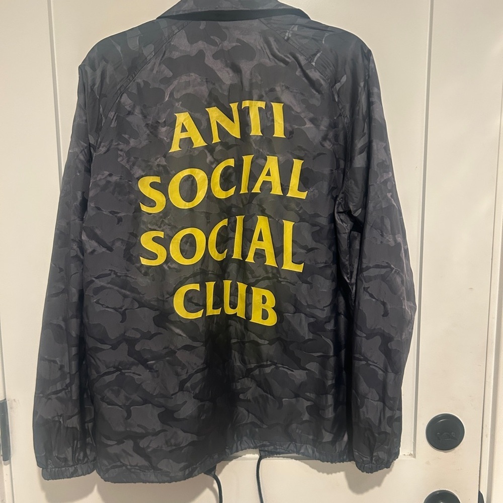 Anti Social Social Club Jacket – Black, Size SM - Picture 4 of 5